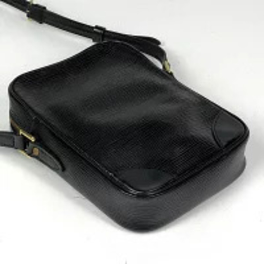 Louis Vuitton Black Epi Shoulder Danube Noir Crossbody Bag Leather Black